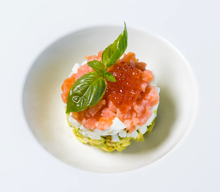Fine-dining plated starter